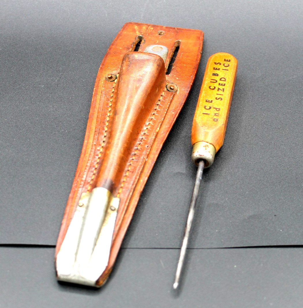 VTG HART\'S PATENTED SCABBARD LEATHER 1930\'S/ ICE PICK