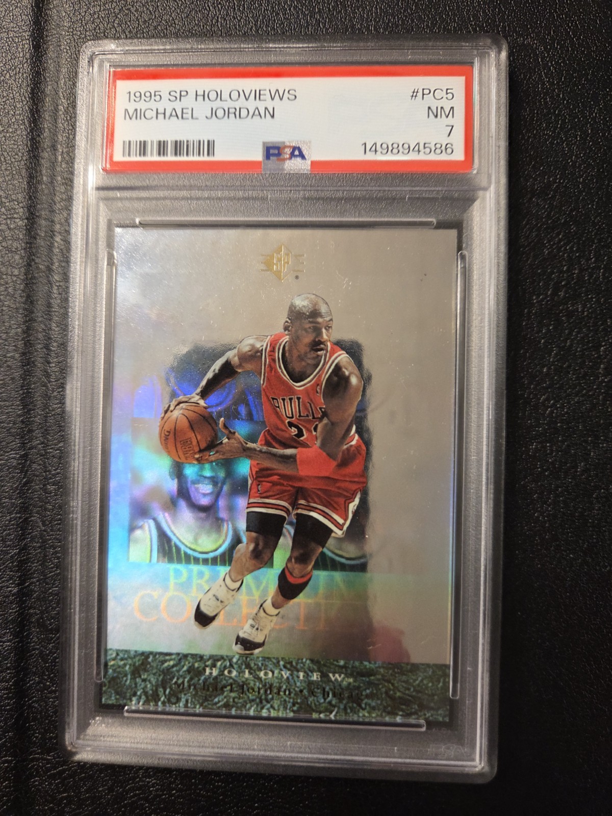 1995-96 SP HOLOVIEWS #PC5 MICHAEL JORDAN PSA  7
