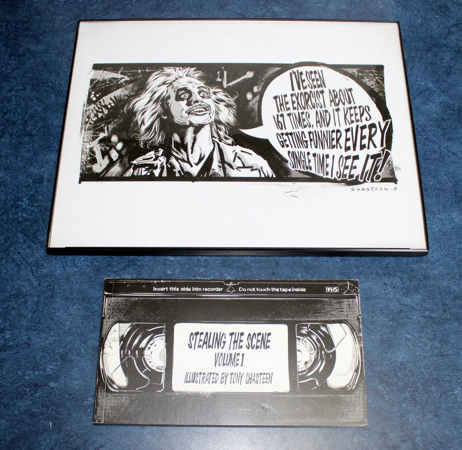 BEETLEJUICE original art sketch TONY SHASTEEN from SKETCHBOOK STEALING THE SCENE