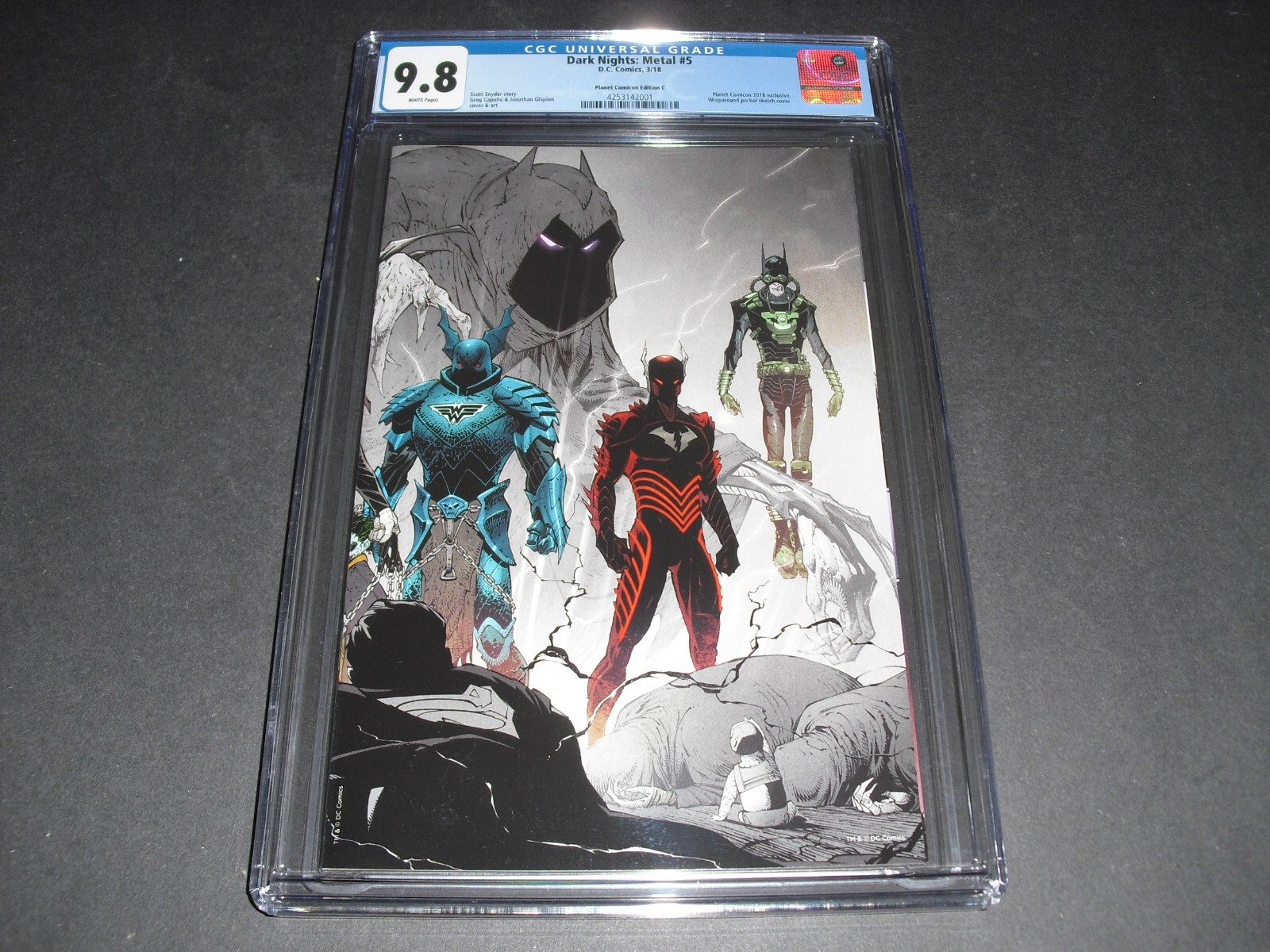 Dark Nights Metal #5 CGC 9.8 Planet Comicon Fade edition C 2018 DC variant K127 Dark Nights Metal #5 CGC 9.8 Planet Comicon Fade edition C 2018 DC variant K127