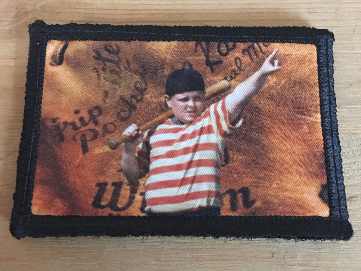 The Sandlot Baseball Morale Patch Tactical Military Army Baseball Badge Flag