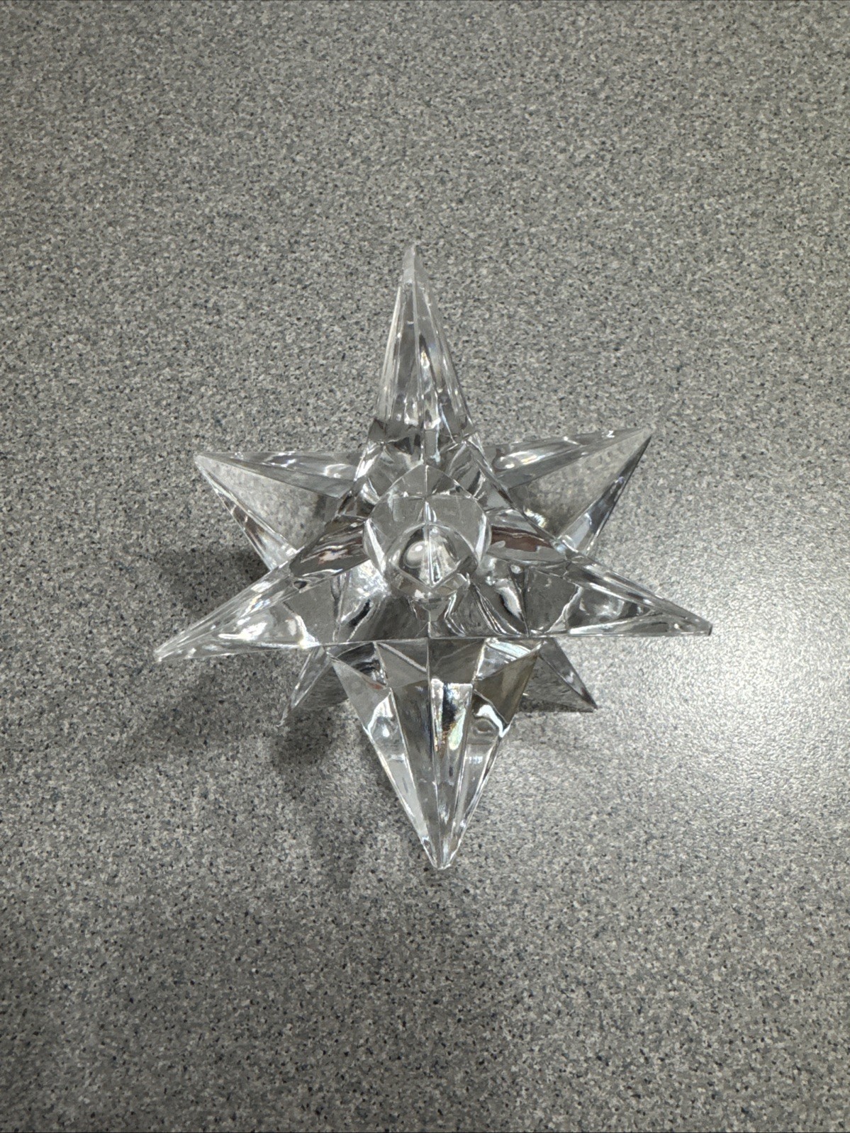 VTG Swarovski Silver Crystal 13748/7600 143 000 Large Star Burst Candle Holder