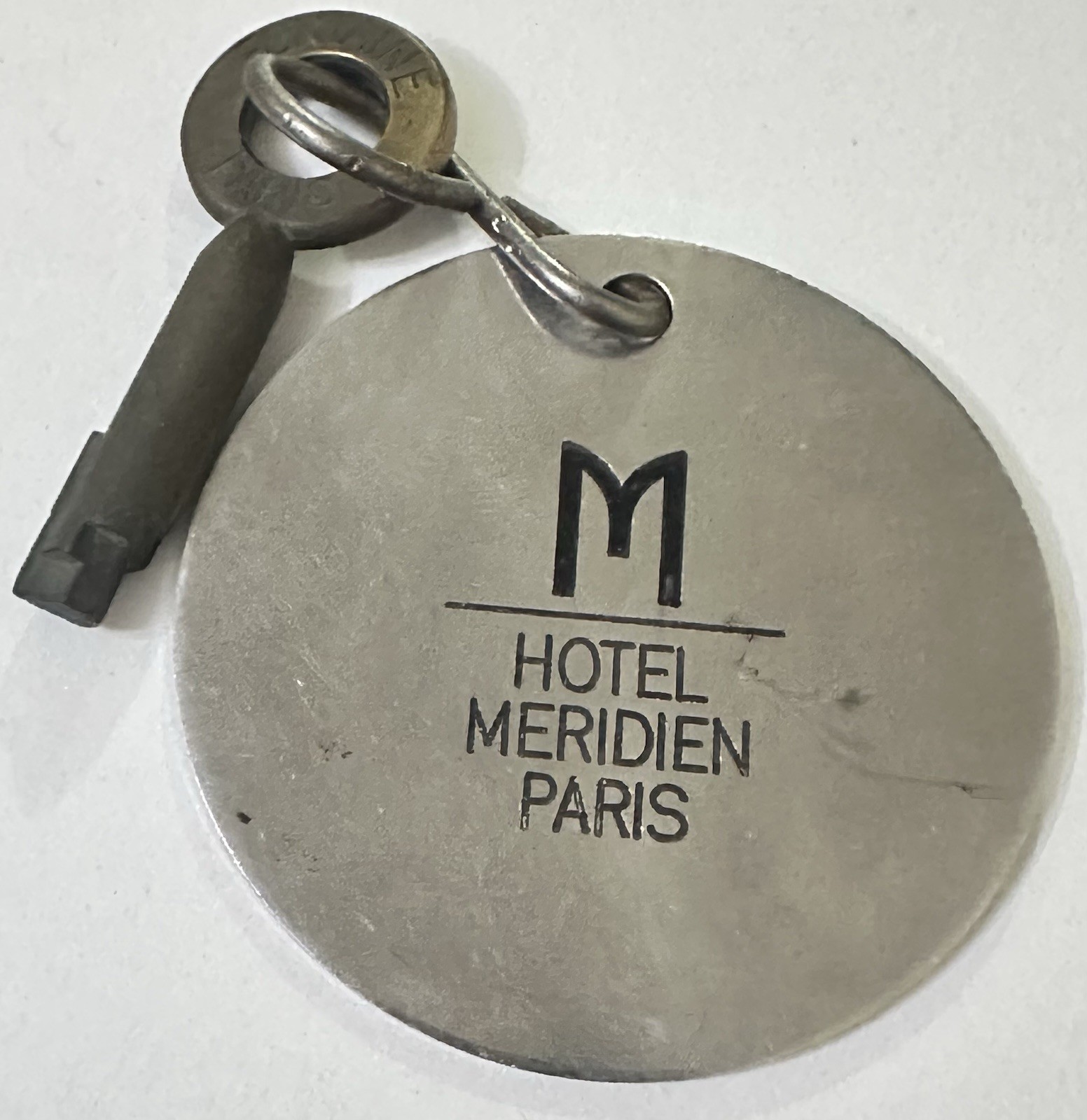 Hotel Meridien Paris France Metal Hotel Room Key #3029 Fob w/ Fontaine Paris Key Hotel Meridien Paris France Metal Hotel Room Key #3029 Fob w/ Fontaine Paris Key
