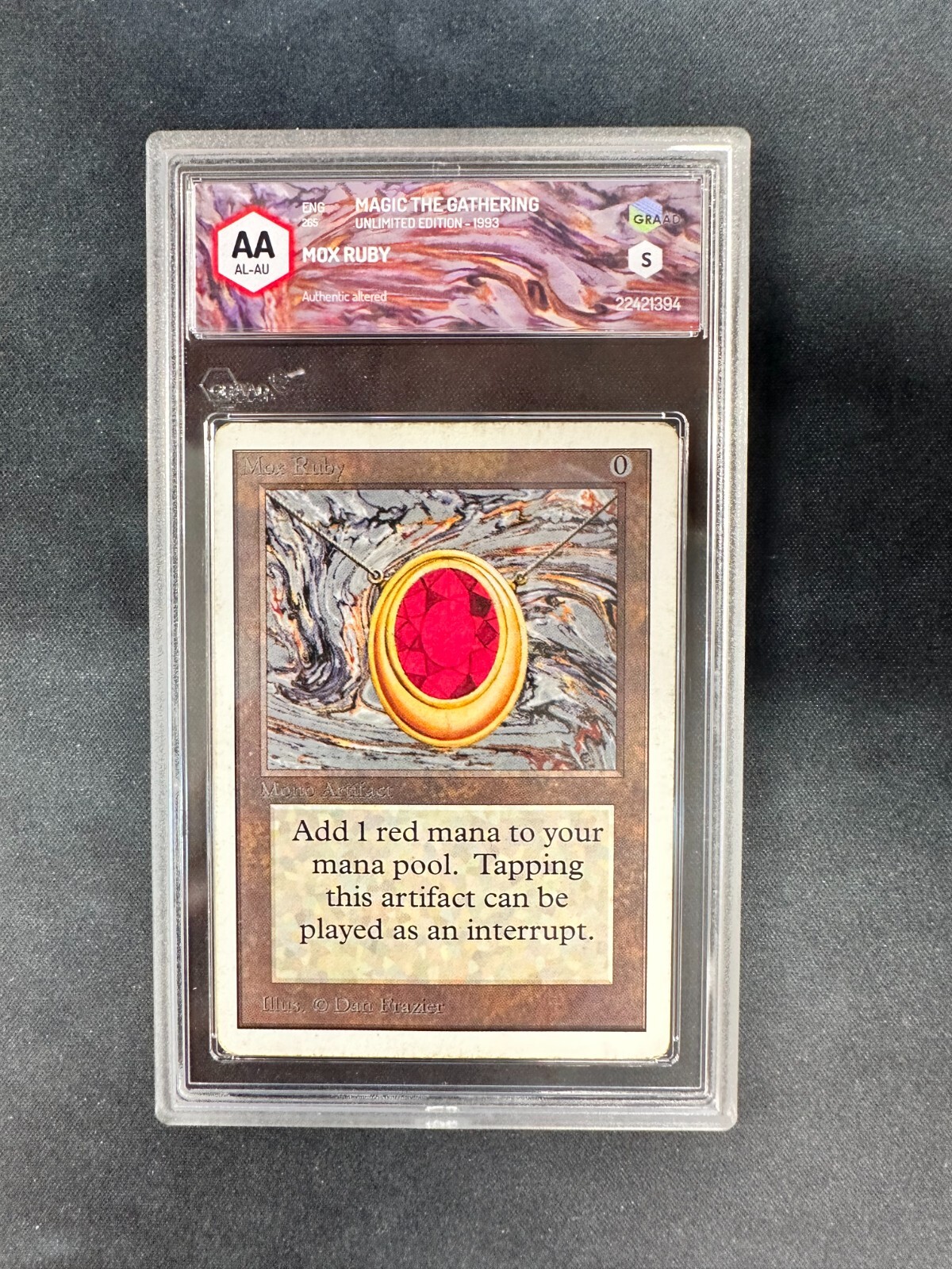 MOX RUBY - UNLIMITED EDITION 1993 - GRADE AA AUNTENTIC ALTERED