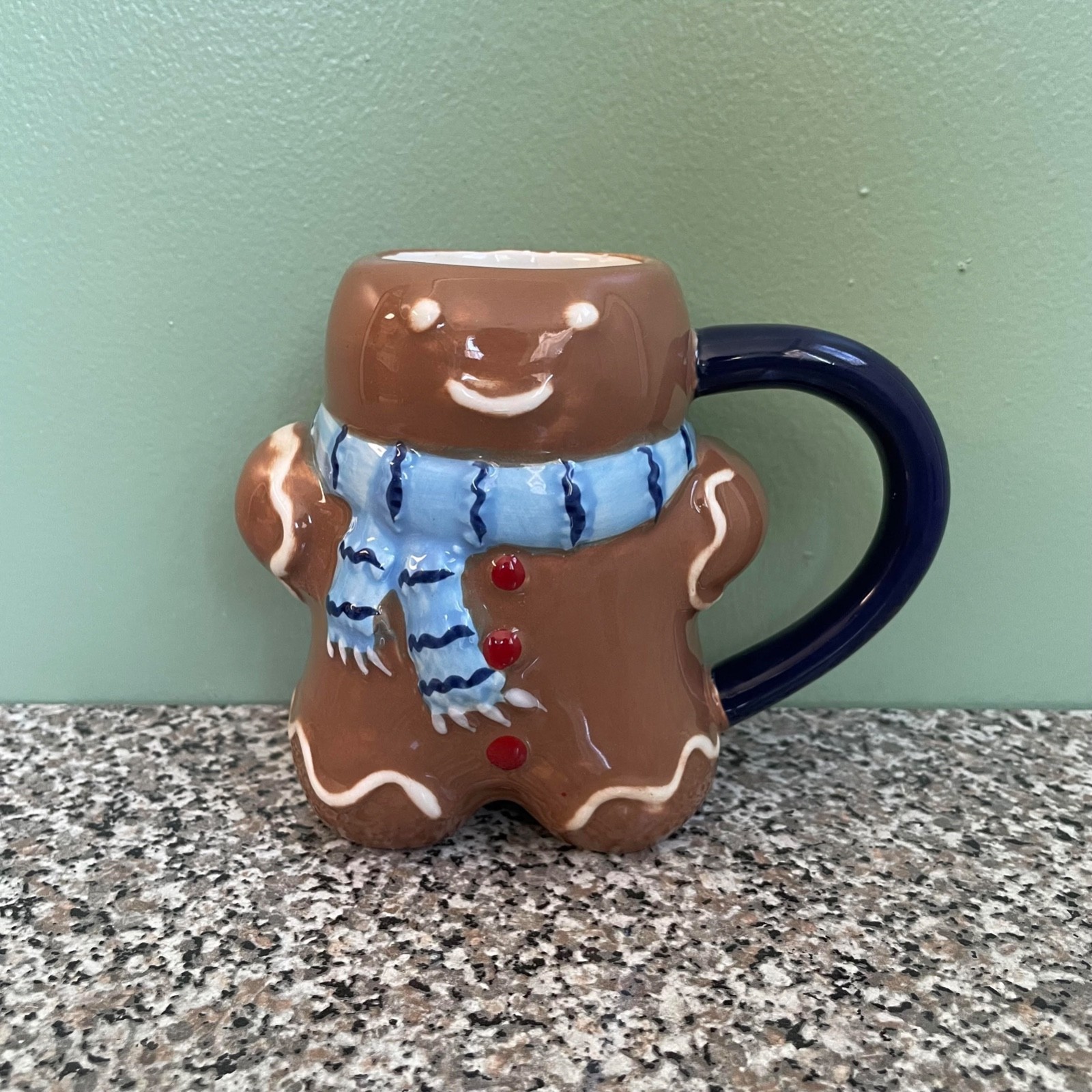 Wondershop Gingerbread Man with Blue Scarf Coffee Cocoa Tea Mug 2022