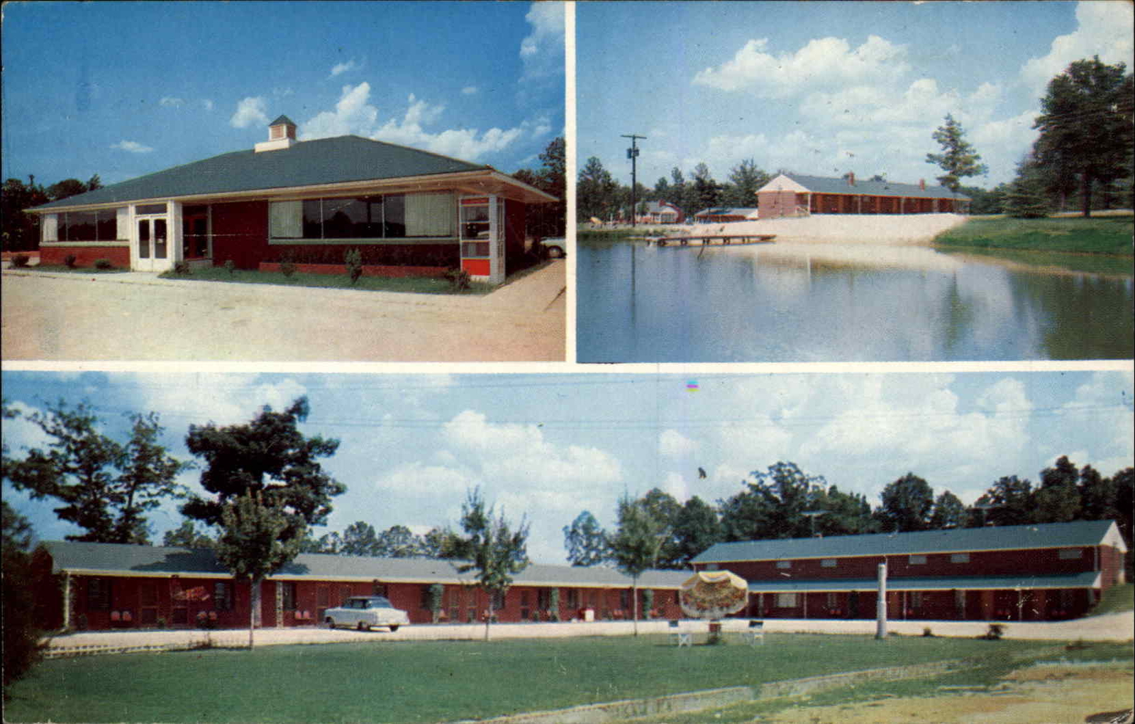 Condor North Carolina NC Blakes Motel Phone Booth c1950s-60s Postcard