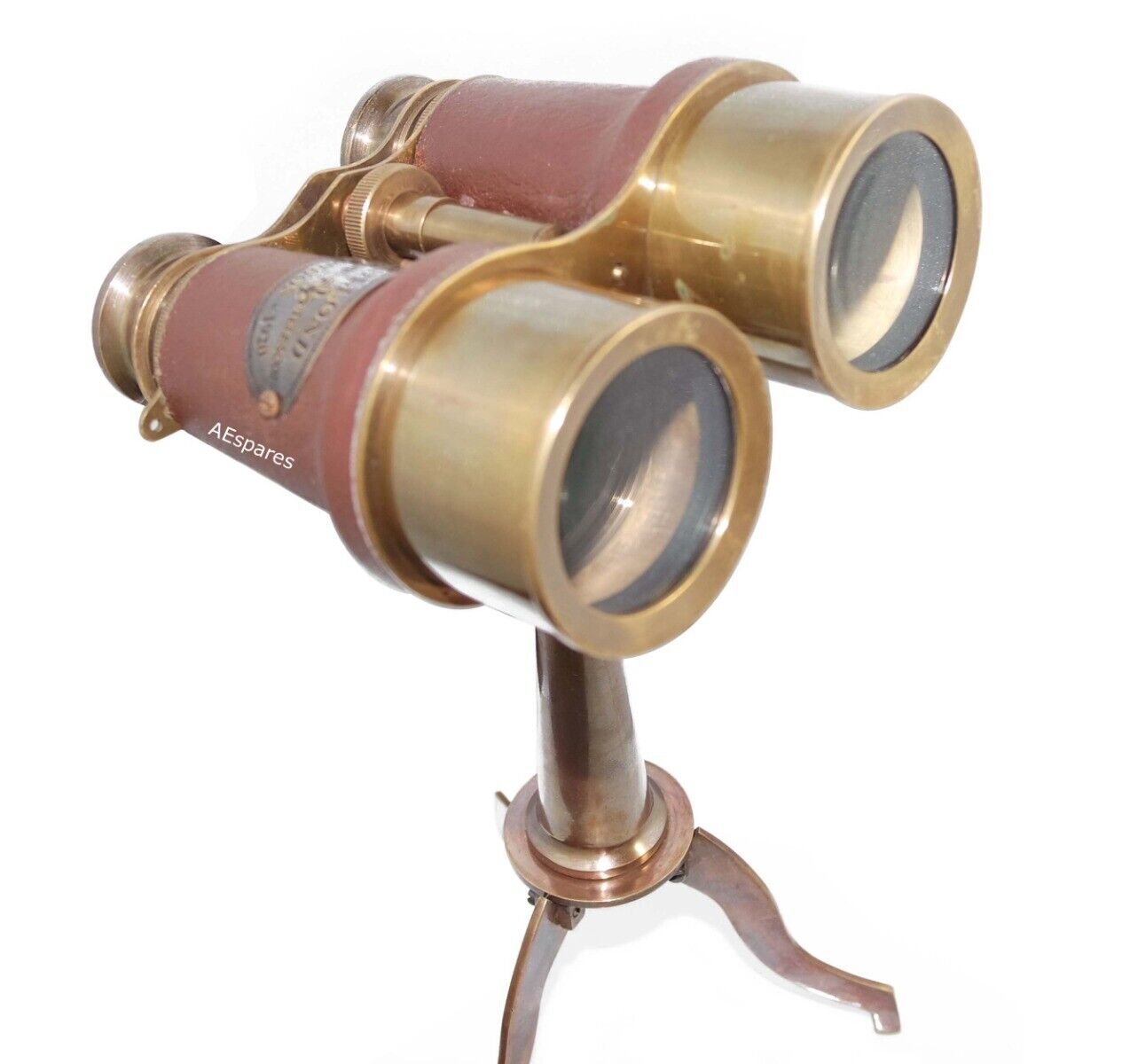 New 6 Inch Binoculars Telescope on Stand Nautical Collectible