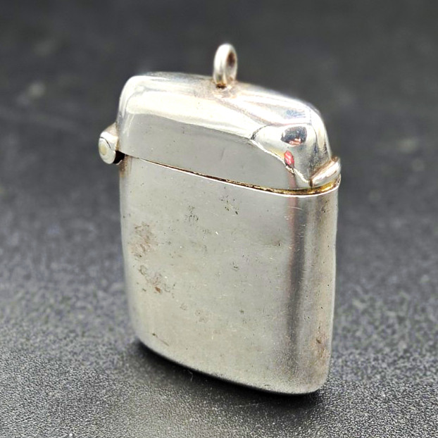 Antique Sterling Silver Vesta (match) Case