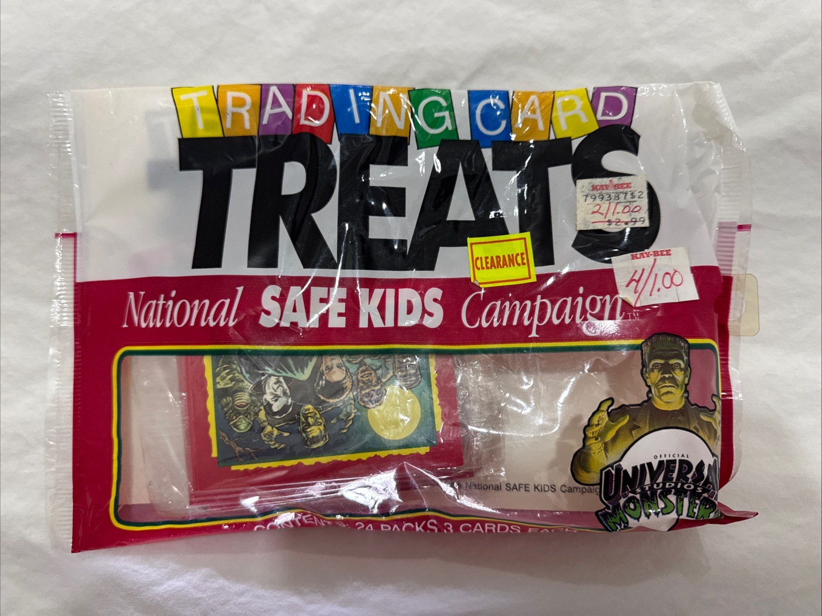 Vintage 1991 Universal Monsters Impel Trading Card Treats New Sealed Bag