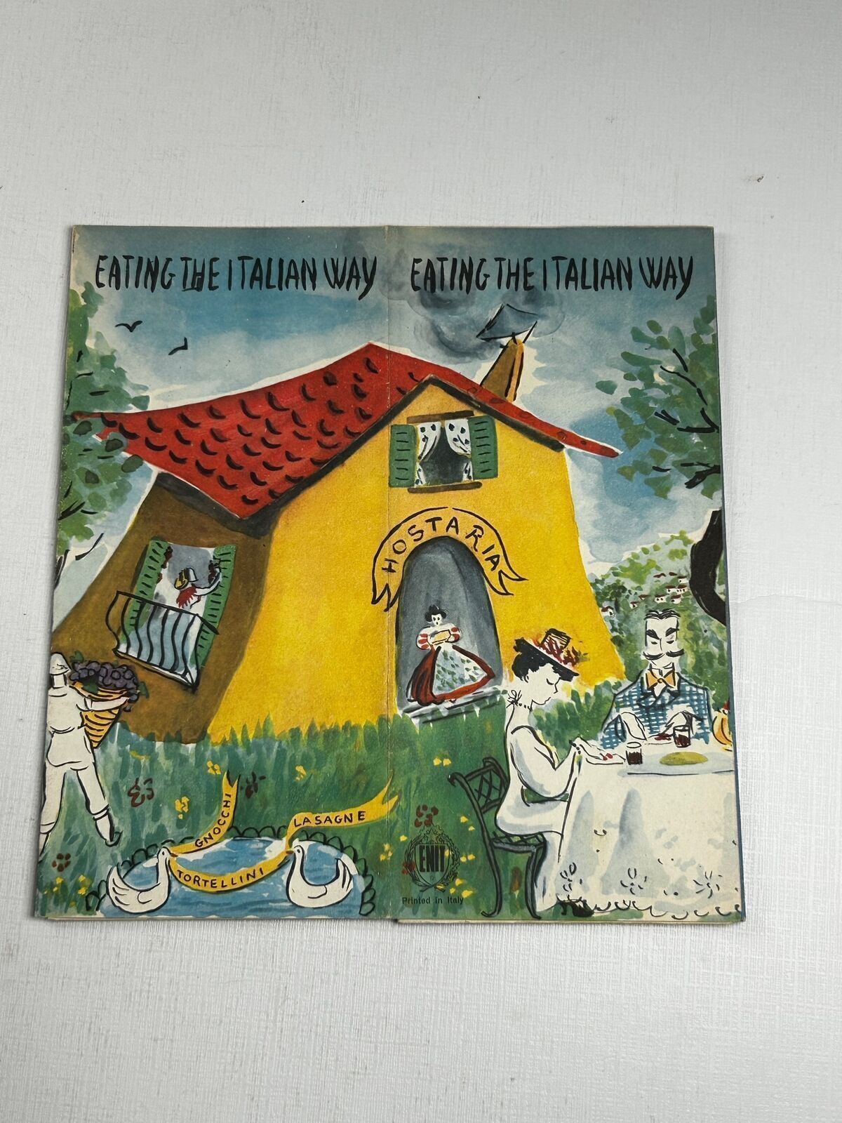 Vintage Brochure Eating the Italian Way c. 1950s 