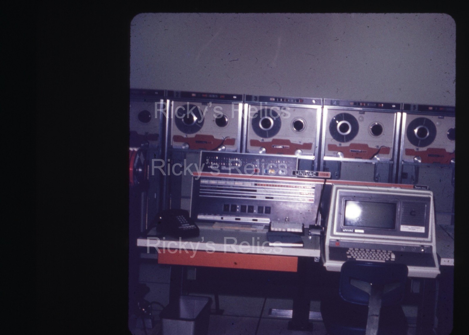 Original Slide Univac 1108 Mainframe Computer Sperry Rand 1970