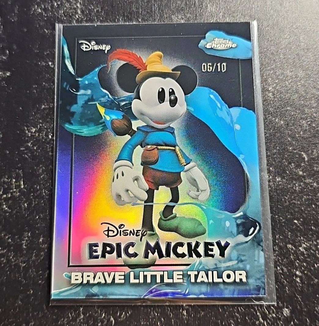 Topps Chrome Disney Epic Mickey EM-12 Brave Little Tailor 06/10 *RARE 🔥