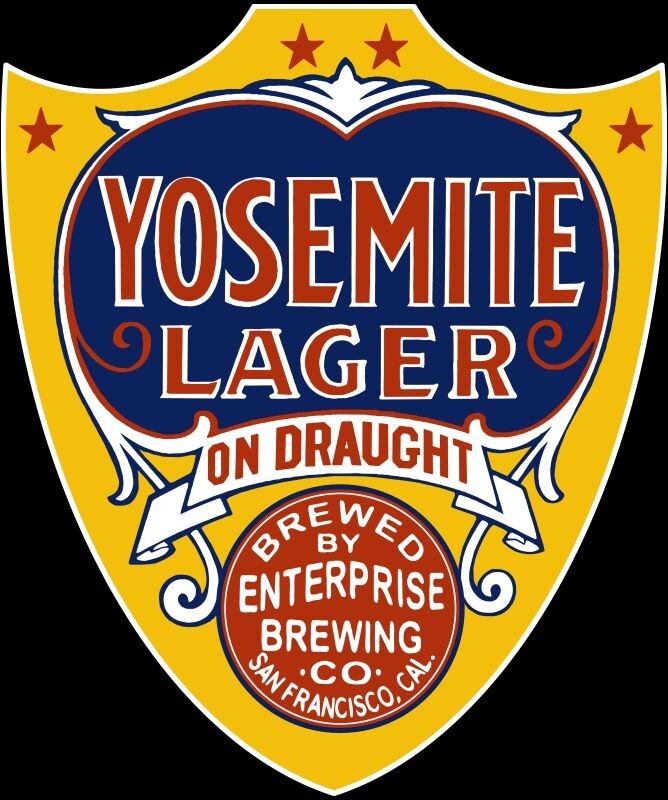 Yosemite Lager Beer of San Francisco DIECUT NEW 28\