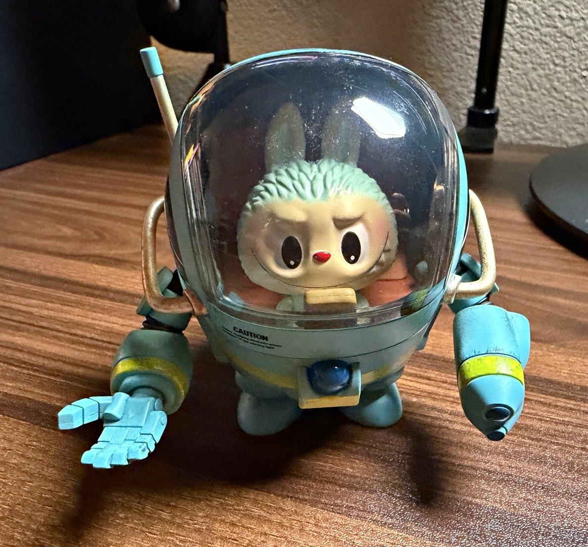 POP MART Blue Plastic Collectible Figure Toy - POP MART Character Robot Pilot