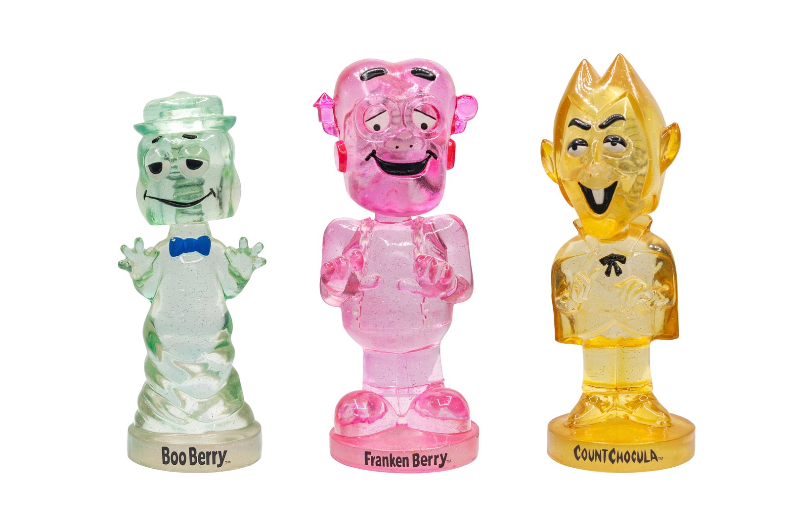 Funko Wacky Wobbler Crystal Cereal Monsters Set - Chocula, Boo Berry, Franken