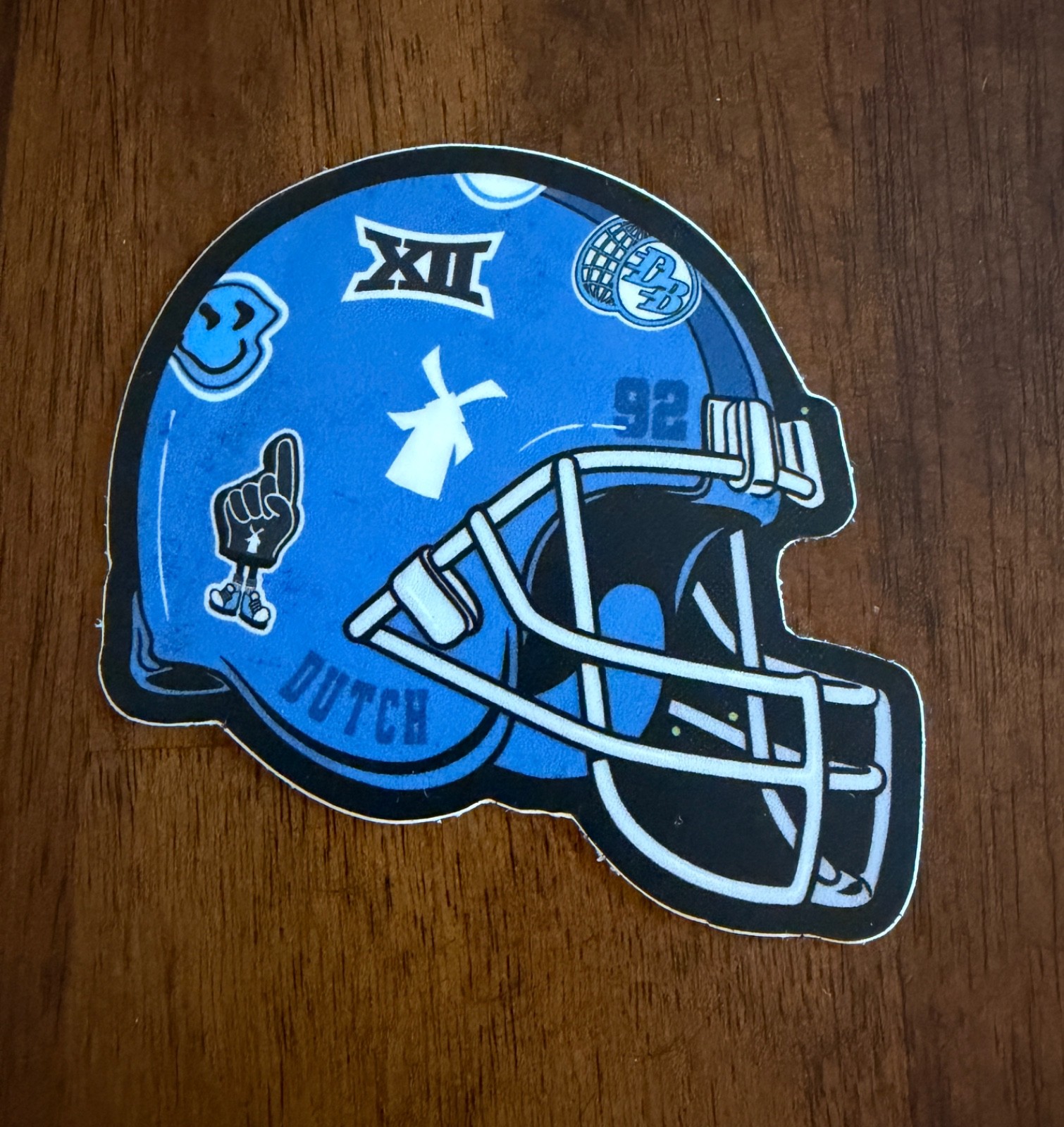 2025 Dutch Bros Big 12  Football Helmet Sticker