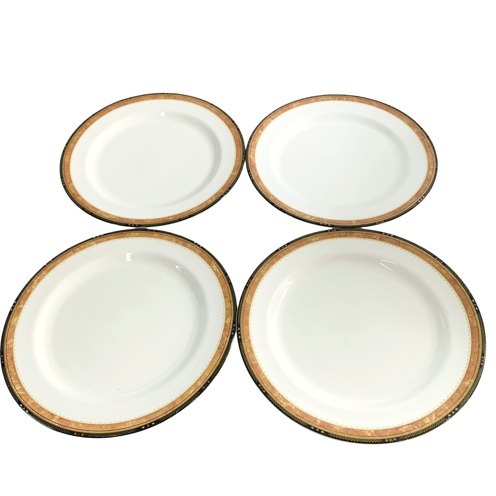 4 Mikasa Palazzo Alumicron Dinner Plates 10.5” Vintage Restaurant Discontinued