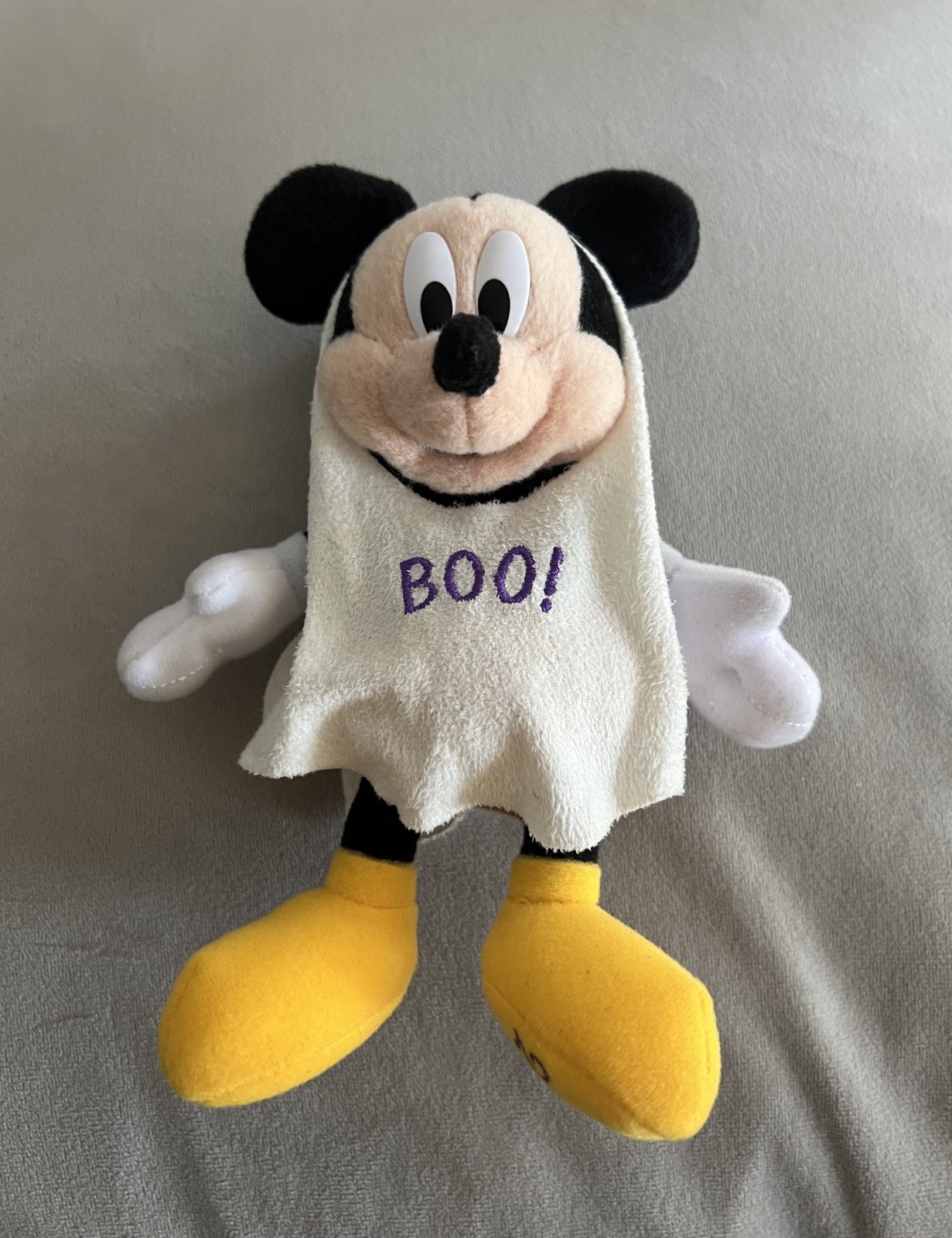 Tokyo Disneyland Ghost Mickey Mouse Boo Halloween Plush KeyChain Charm Japan M56