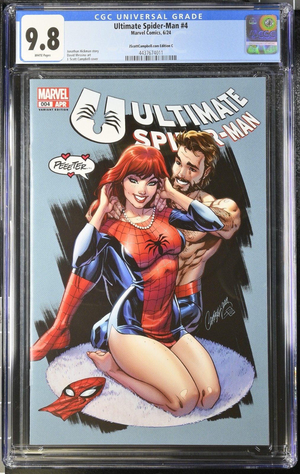 Ultimate Spider-Man #4C J Scott Campbell Exclusive Mary Jane CGC 9.8