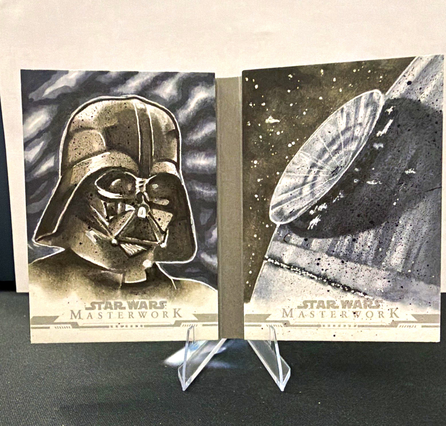 2024 Topps Star Wars Masterwork Darth Vader Death Star 1/1 Sketch Book Babbitt