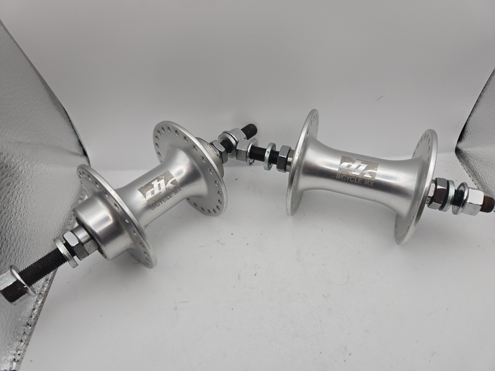 Vintage DK High Flange 32h Sealed Bearing Hollow Axle Hubset Oldschool BMX