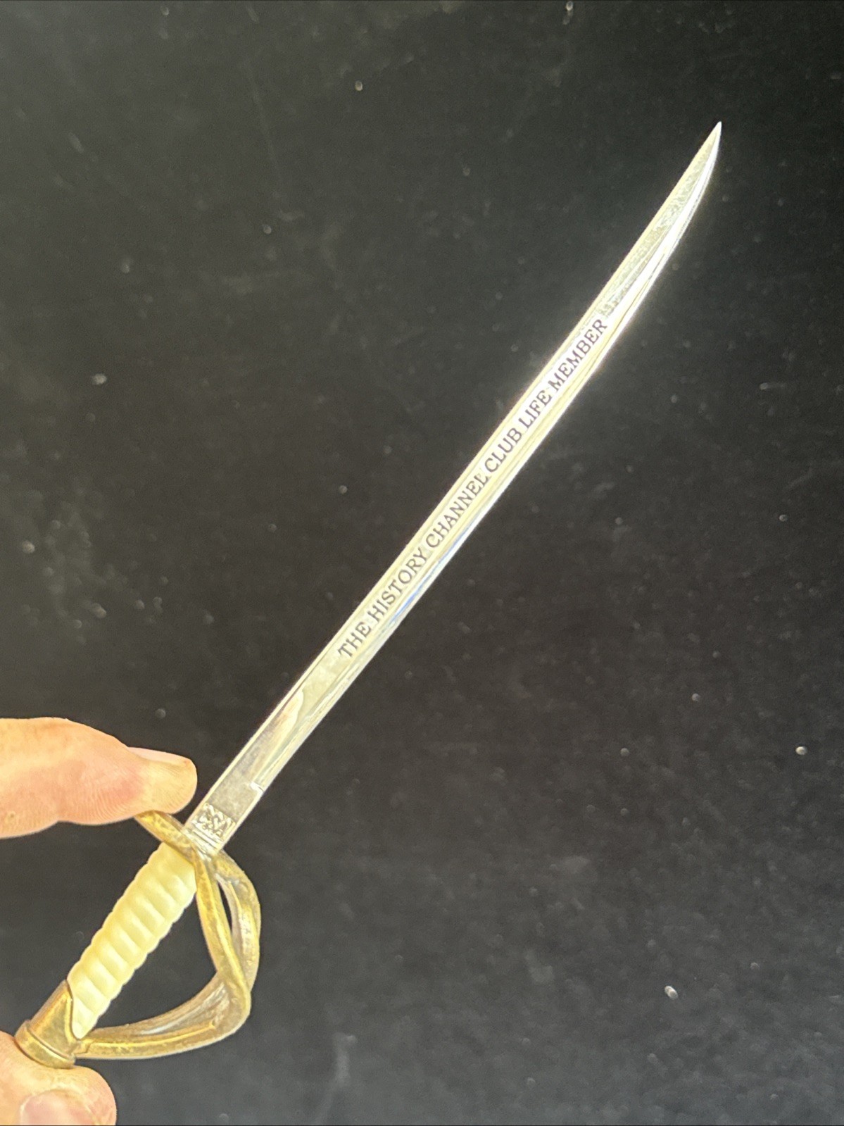 VTG THE HISTORY CHANNEL CLUB LIFE MEMBER Sword Letter Opener Metal 8