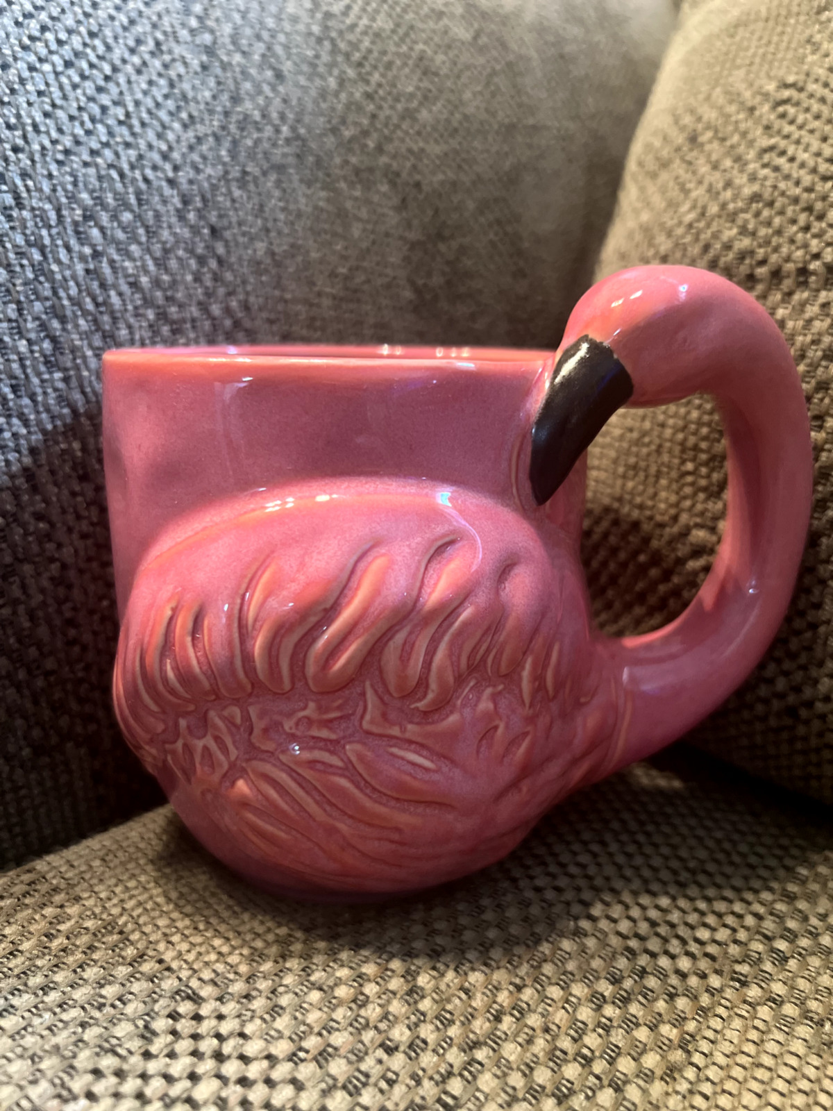 *GREAT CONDITION* Pink Flamingo Ceramic Mug