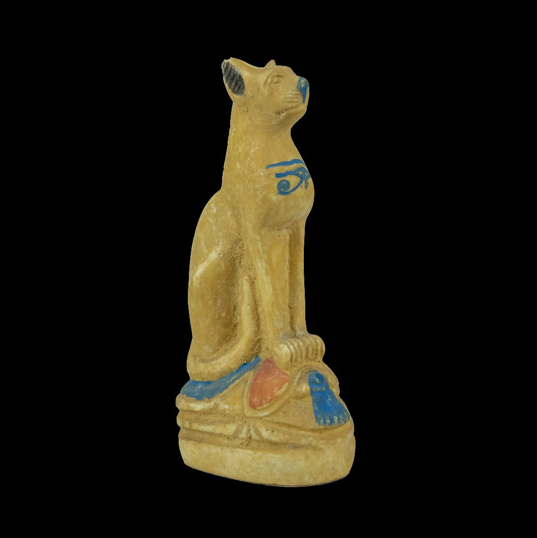 Egyptian Artifacts Unique Authentic Pharaonic Statue Of Egyptian Goddess Bastet