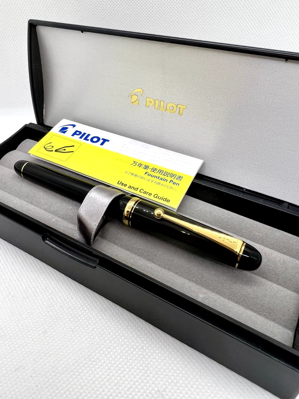 ［Mint］ Pilot Namiki New Custom 74 Fountain Pen Black ( M Nib ) FKKN-12SR-B-M