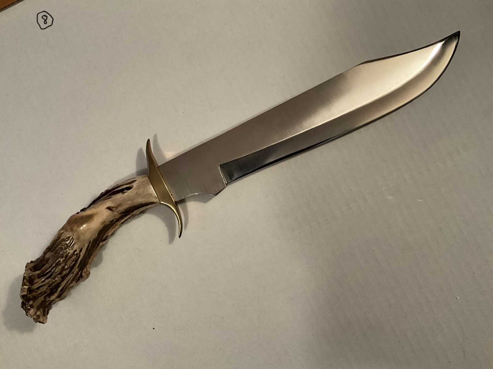 Mountain Man Knife all Hand Made, with Sheath, Wall Mount & Love