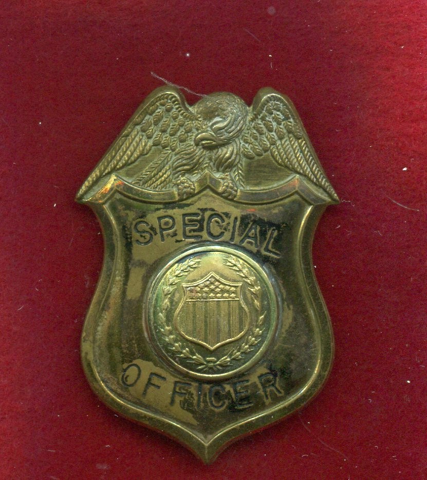 OBSOLETE VINTAGE  PRE-FDA BADGE SPECIAL OFFICER w3