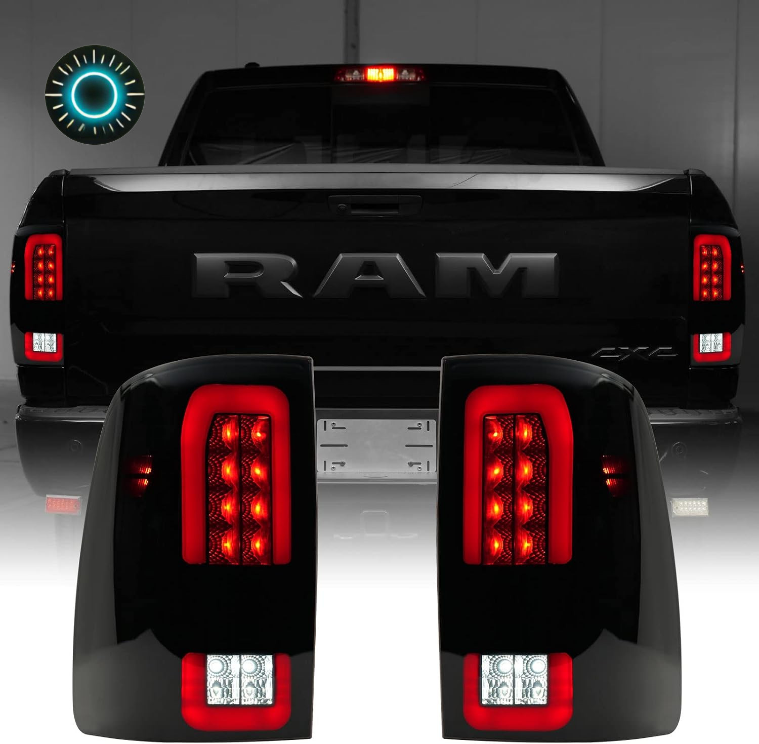 Upgrade LED Tail Lights Compatible with Dodge RAM 1500 2009-2018, Ram 2500 3500