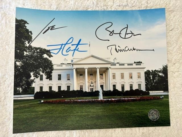 Last 4 Democratic Presidents 8 x 10 Signed Picture