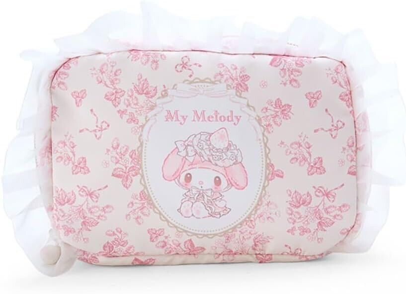 My Melody Pouch White Strawberry Tea Time From Japan New Kawaii