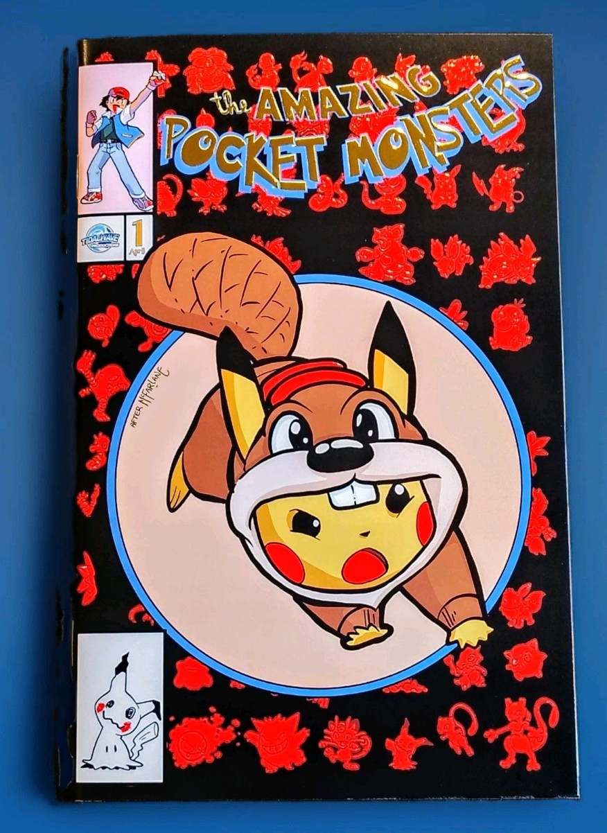 Rare Amazing Pocket Monsters Pikachu Buc-ees Costume Matthew Waite COA  #29/50 