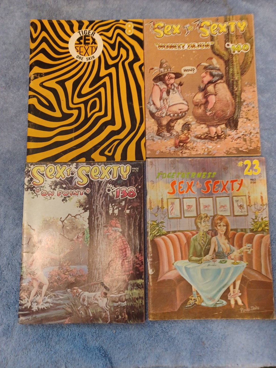Vintage Sex To Sexty Lot Of 4 Adult Comics #8,23,138,140 Vintage Sex To Sexty Lot Of 4 Adult Comics #8,23,138,140