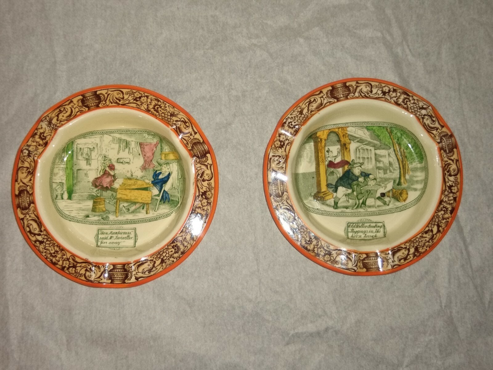  Ceramic Dickens Pickwick Papers Adams  Made in Great Britain 5