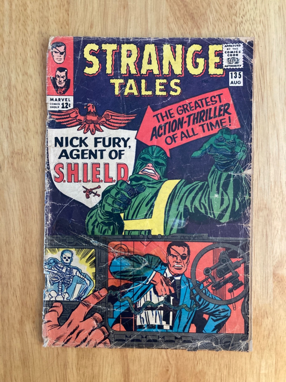 STRANGE TALES #135 (1965) *Big Nick Fury Key* (Very Low Grade)