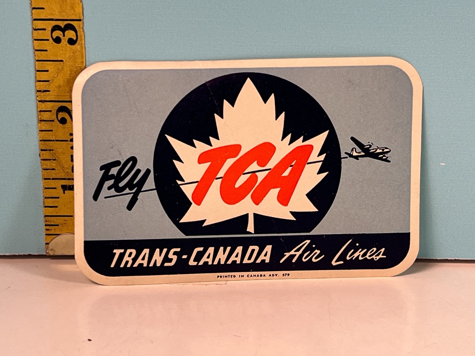 Vintage TGA Trans-Canada Air Lines Luggage Sticker