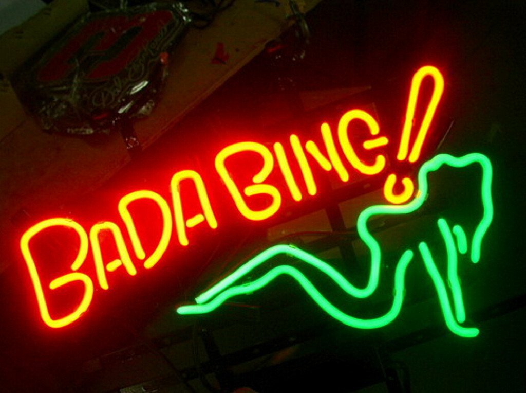 New Bada Bing Girl Green Neon Light Sign 24\
