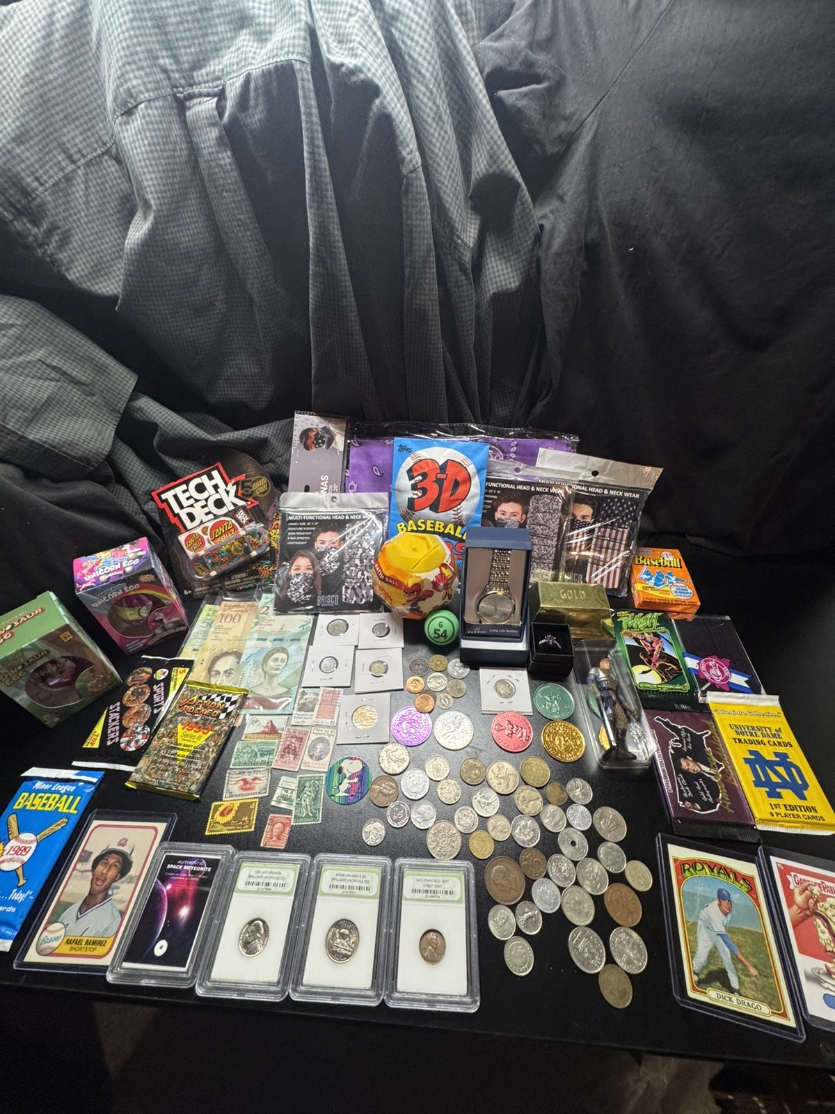 junk drawer lot Coins Cards