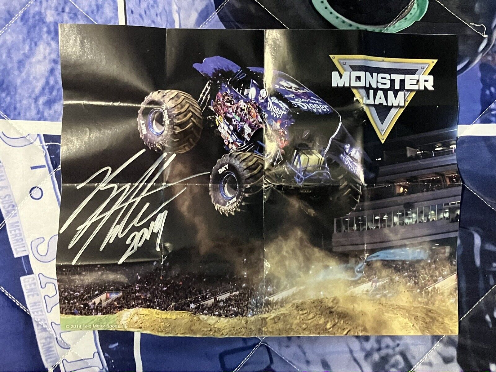 Monster Jam, Son-Uva Digger, 8.5 X 11 Poster/Picture/Photo, Signed, Autographed