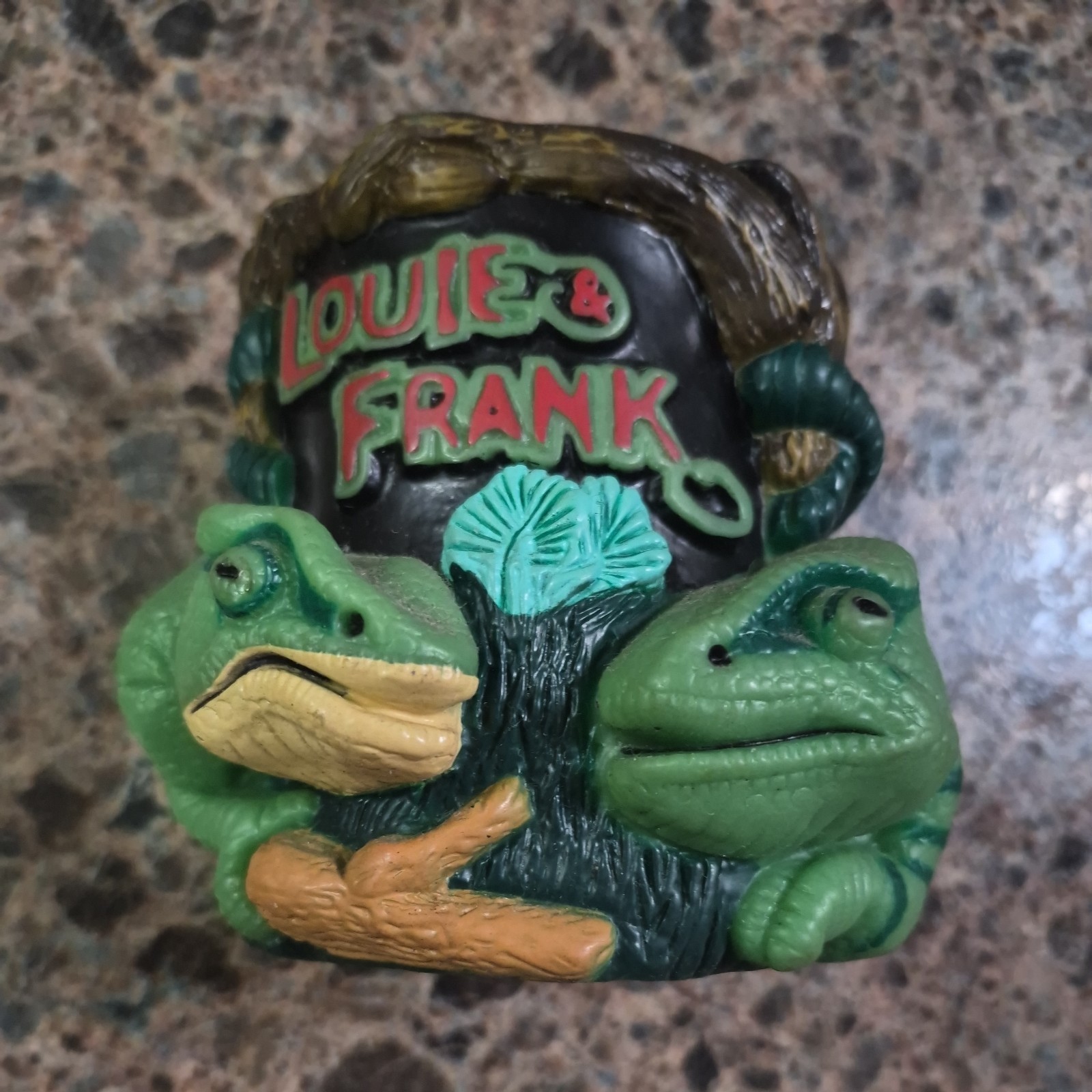 Vintage 1999 Budweiser Louie and frank iguana can koozie 3D rubber