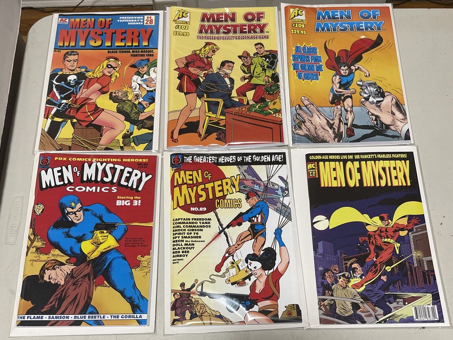 GIANT SIZE Men of Mystery Comics AC COMICS SET OF 6