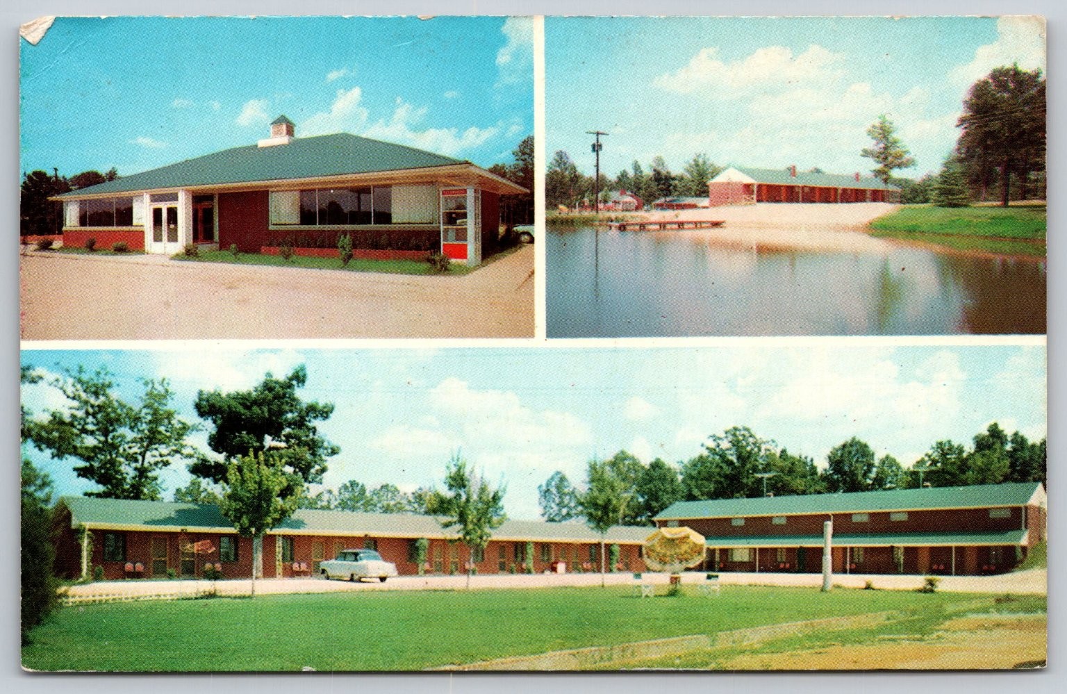Blake\'s Motel Restaurant Candor NC Vintage Postcard Dexter Press AA877