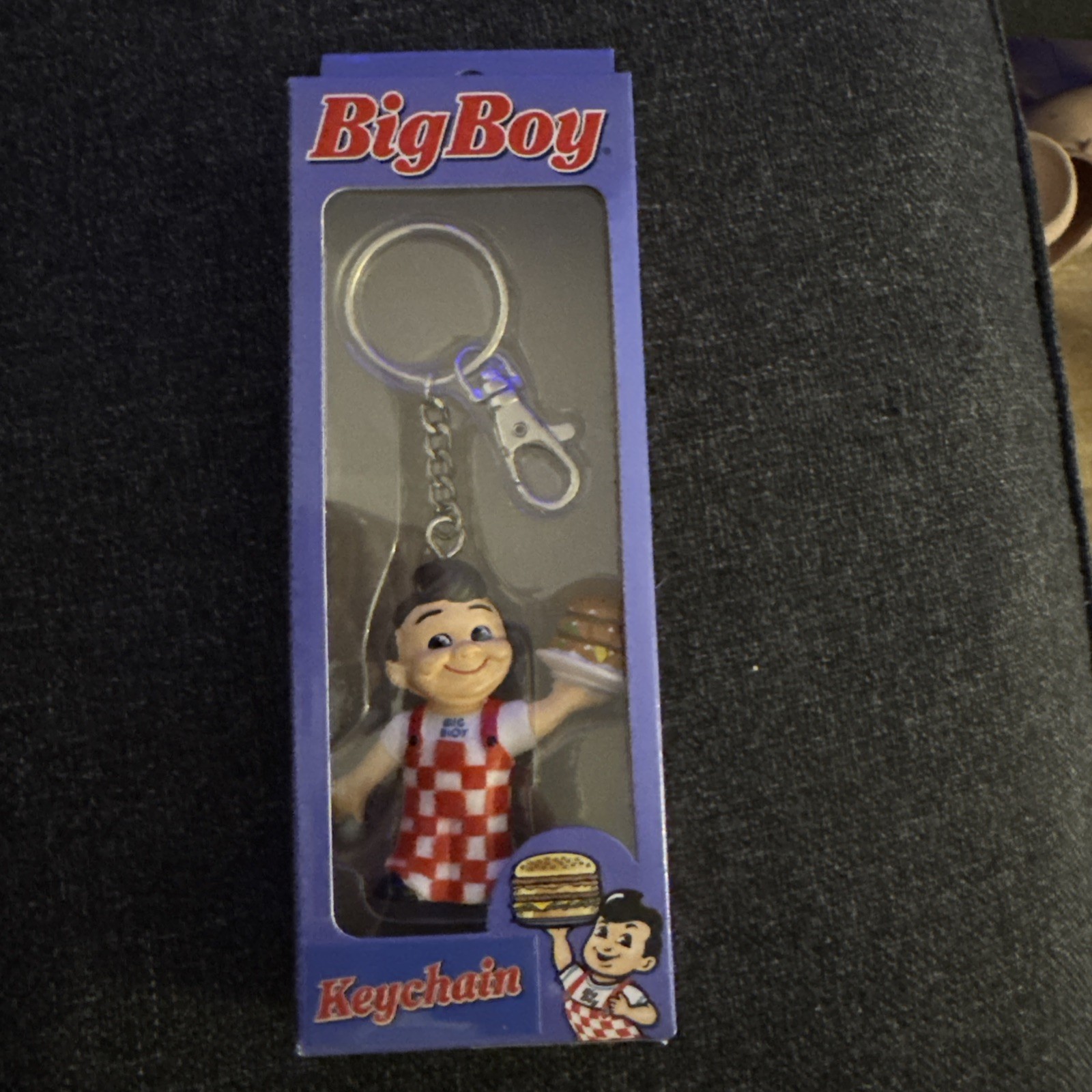 RARE Bob\'s Big Boy Restaurant PVC Figure NJCroce Keychain New