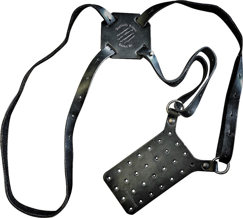 Bastinelli Creations Leather Shoulder Knife Holster for Kydex Sheath Black 211