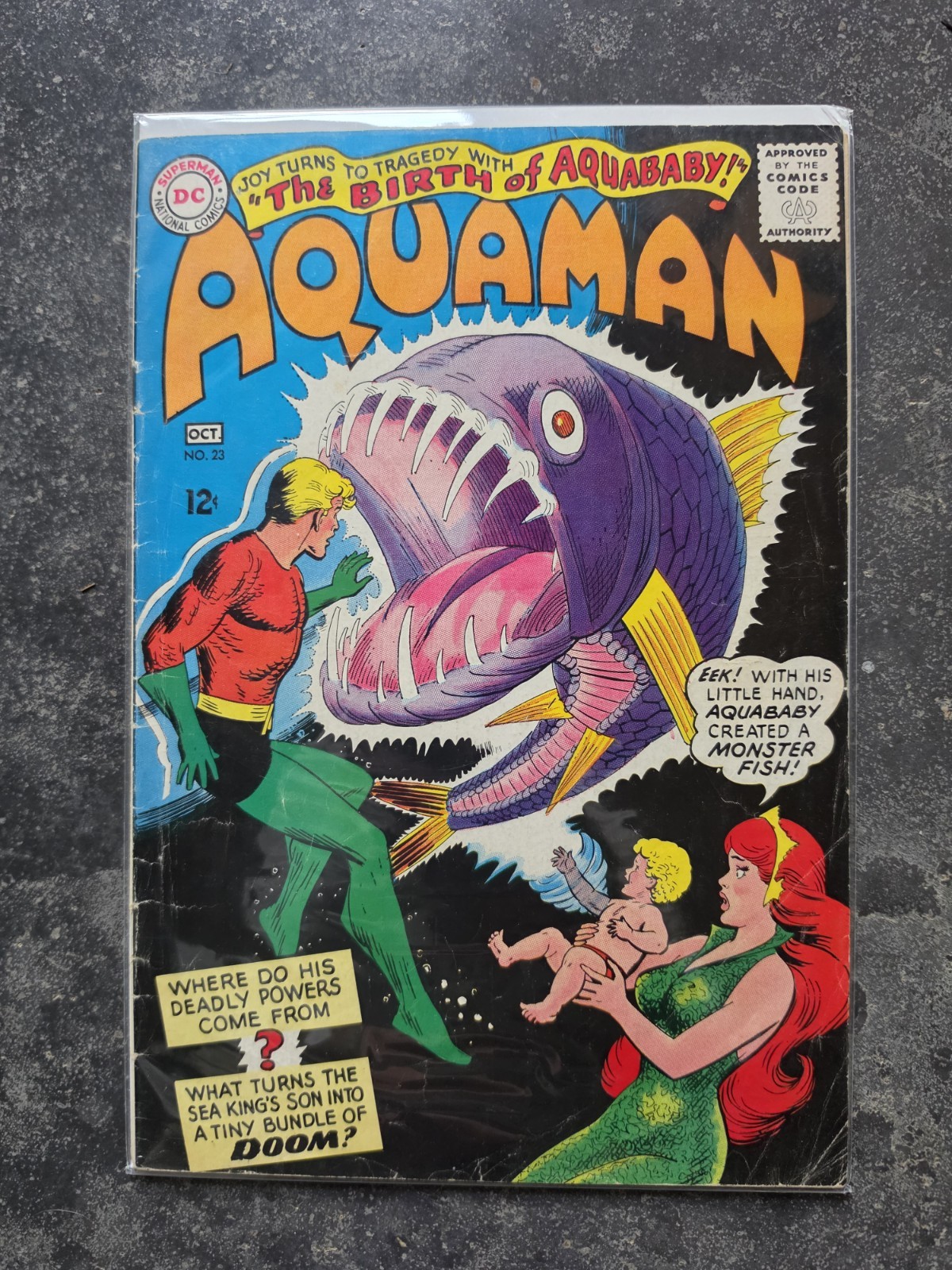Aquaman #23 1st Aquababy Appearance Silver Age Key DC Comics 1965 VG+ Aquaman #23 1st Aquababy Appearance Silver Age Key DC Comics 1965 VG+