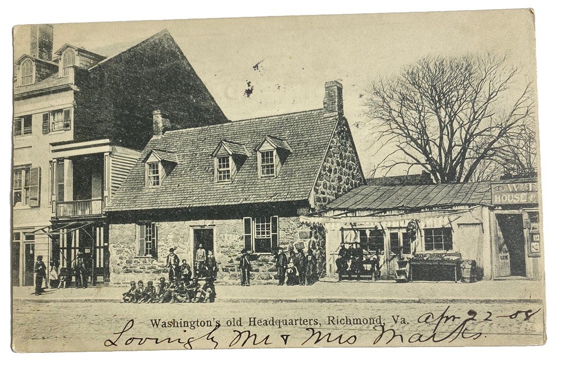 George Washington\'s Old HQ ~ Richmond Virginia VA ~ Antique 1900s Postcard