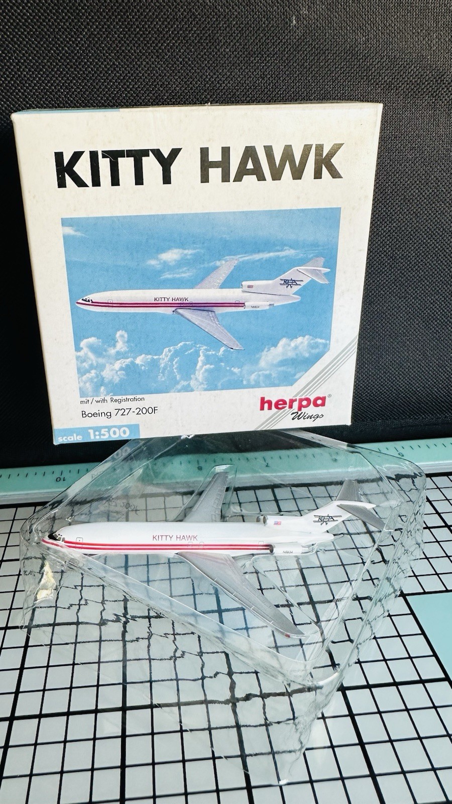 Herpa Wings Kitty Hawk Boeing 727-200F mit Registration 1:500 503105